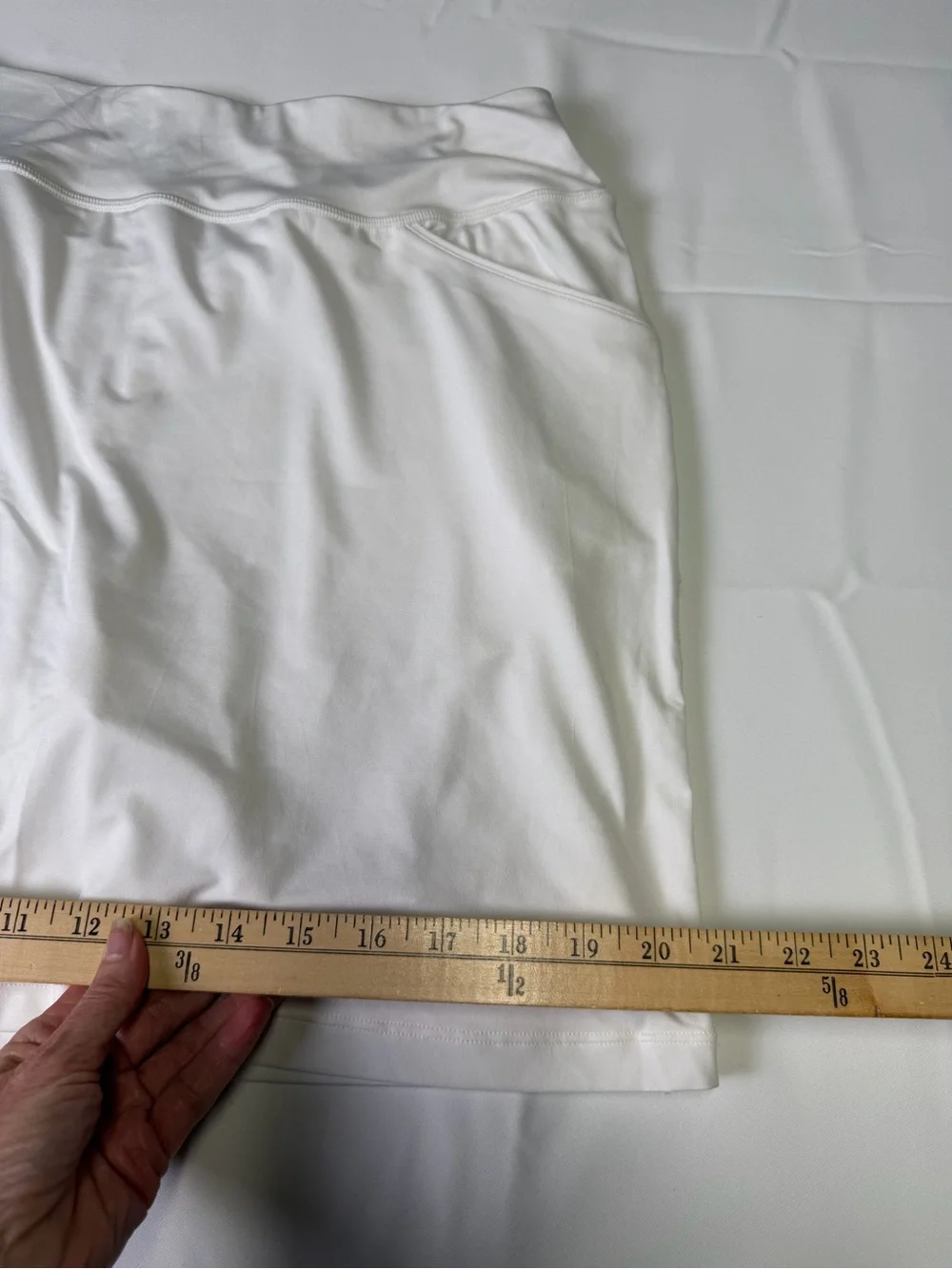 Coolibar White UPF50+ Active Skirted Tennis Skirts with Shorts - Small